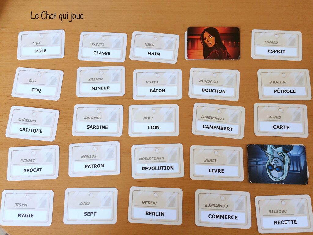 Présentation d'un jeu : Code names - Le Chat qui joue